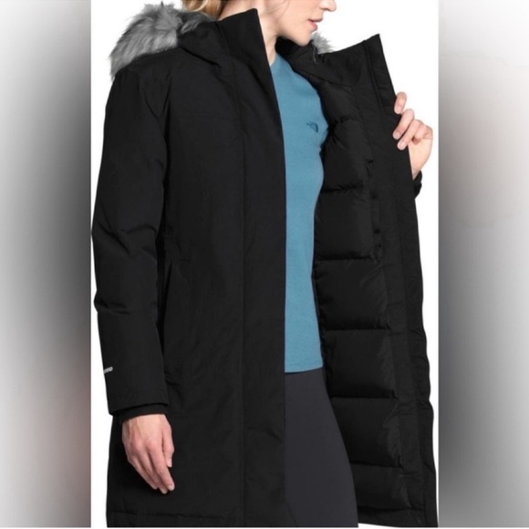 North Face Waterproof 550-Fill-Power Down Parka w Faux Fur XL - Picture 5 of 15